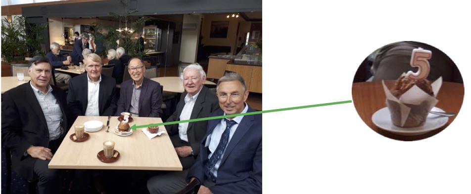 5th anniversary muffin w Dean